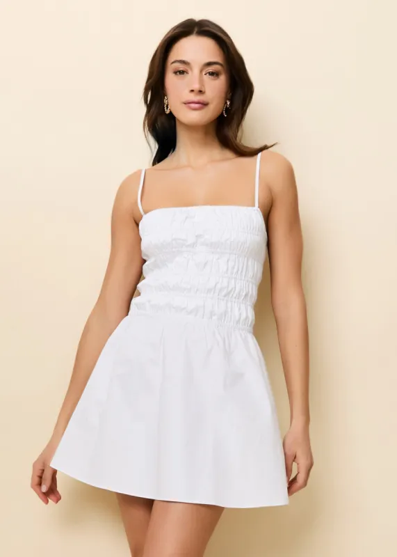 Delta Mini Dress Optic White sold by SOLID & STRIPED