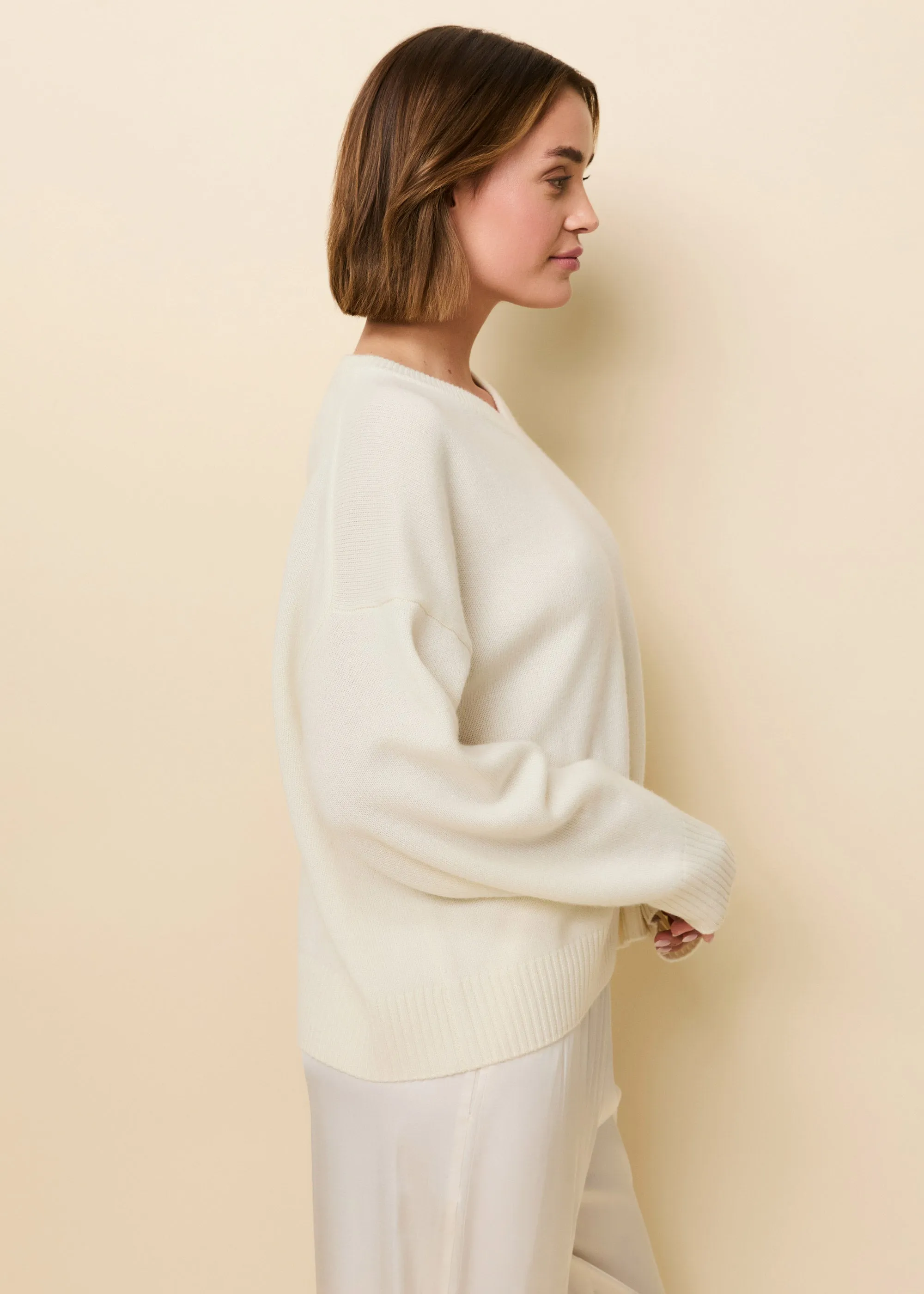 Reva Cashmere Sweater Brule sold by SOLID & STRIPED product image thumbnail 3