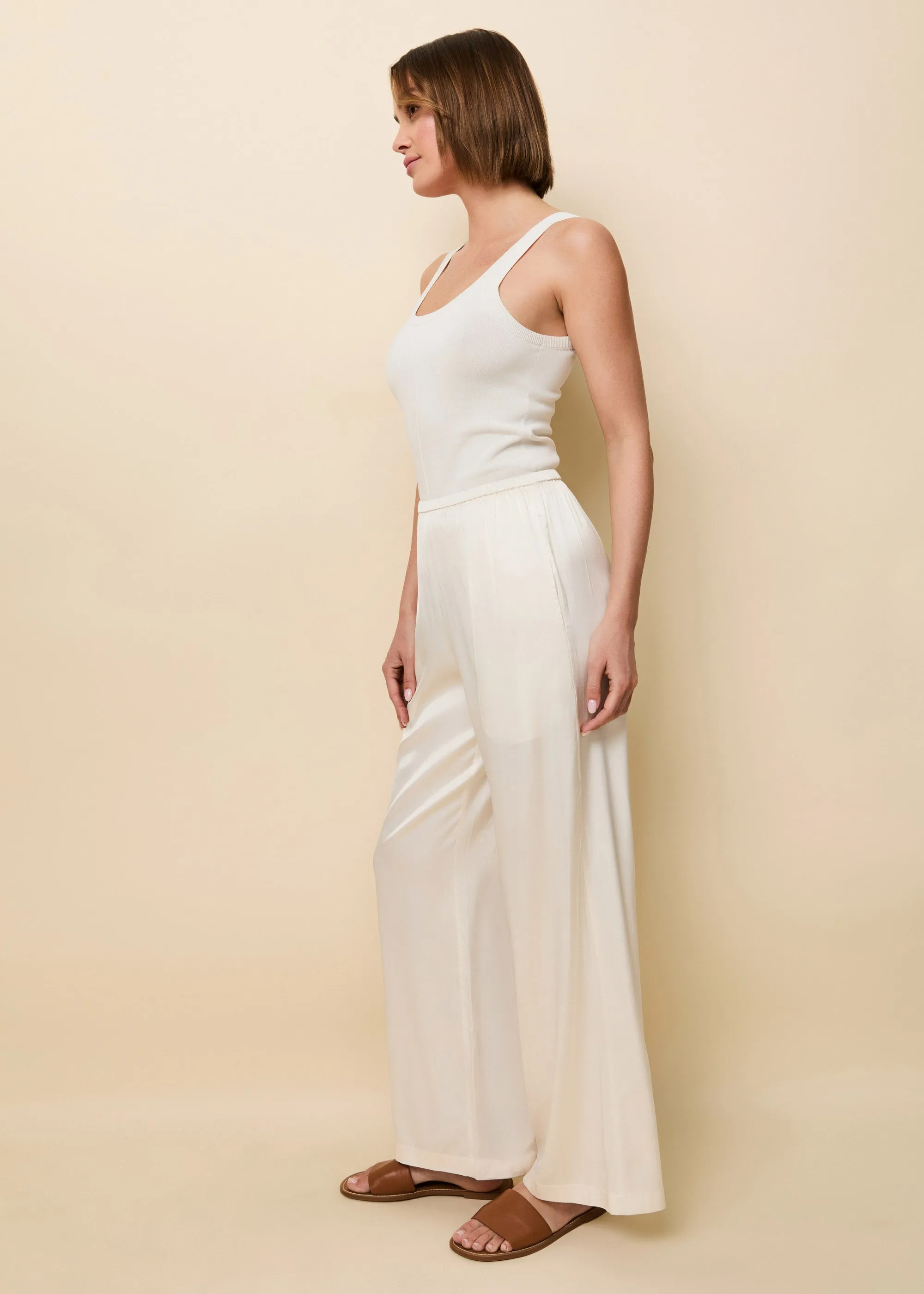 Monaco Satin Pant Brule sold by SOLID & STRIPED product image thumbnail 3