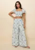 Twyla Pant French Blue / Brule Toile sold by SOLID & STRIPED