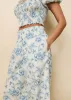 Twyla Pant French Blue / Brule Toile sold by SOLID & STRIPED