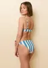Rachel Bikini Bottom French Blue / Brule Stripe sold by SOLID & STRIPED