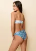 Tati Reversible Bikini Bottom French Blue / Brule Toile sold by SOLID & STRIPED