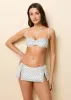 Juliette Bikini Top French Blue / Brule Floral Blockprint sold by SOLID & STRIPED
