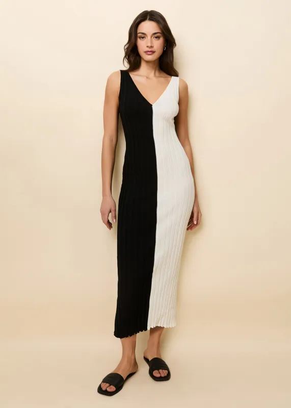 Aubrey Dress Noir / Brule made by SOLID & STRIPED