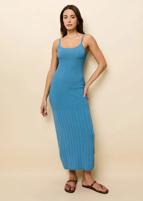 Noel Dress French Blue sold by SOLID & STRIPED
