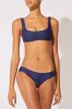 The Elle Bikini Top Navy sold by SOLID & STRIPED