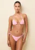 Iris Bikini Top Sweet Taffy Puckered Plaid sold by SOLID & STRIPED