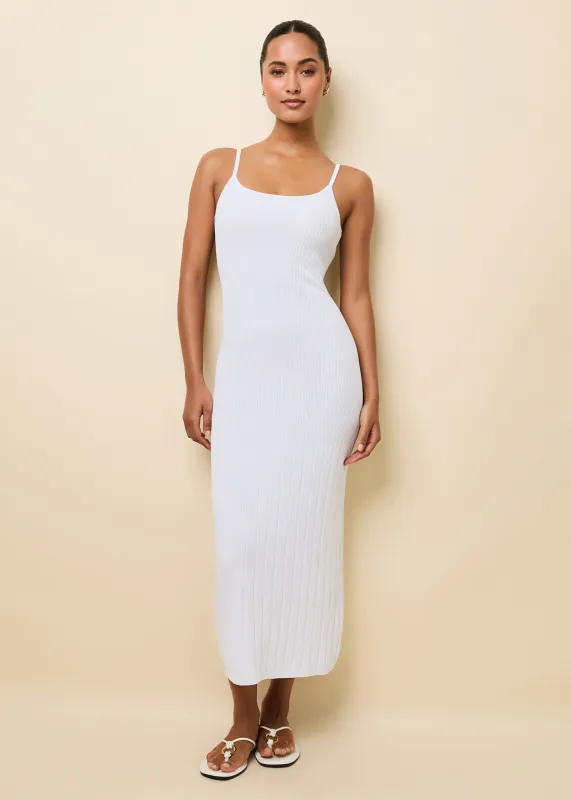 Noel Dress Optic White sold by SOLID & STRIPED