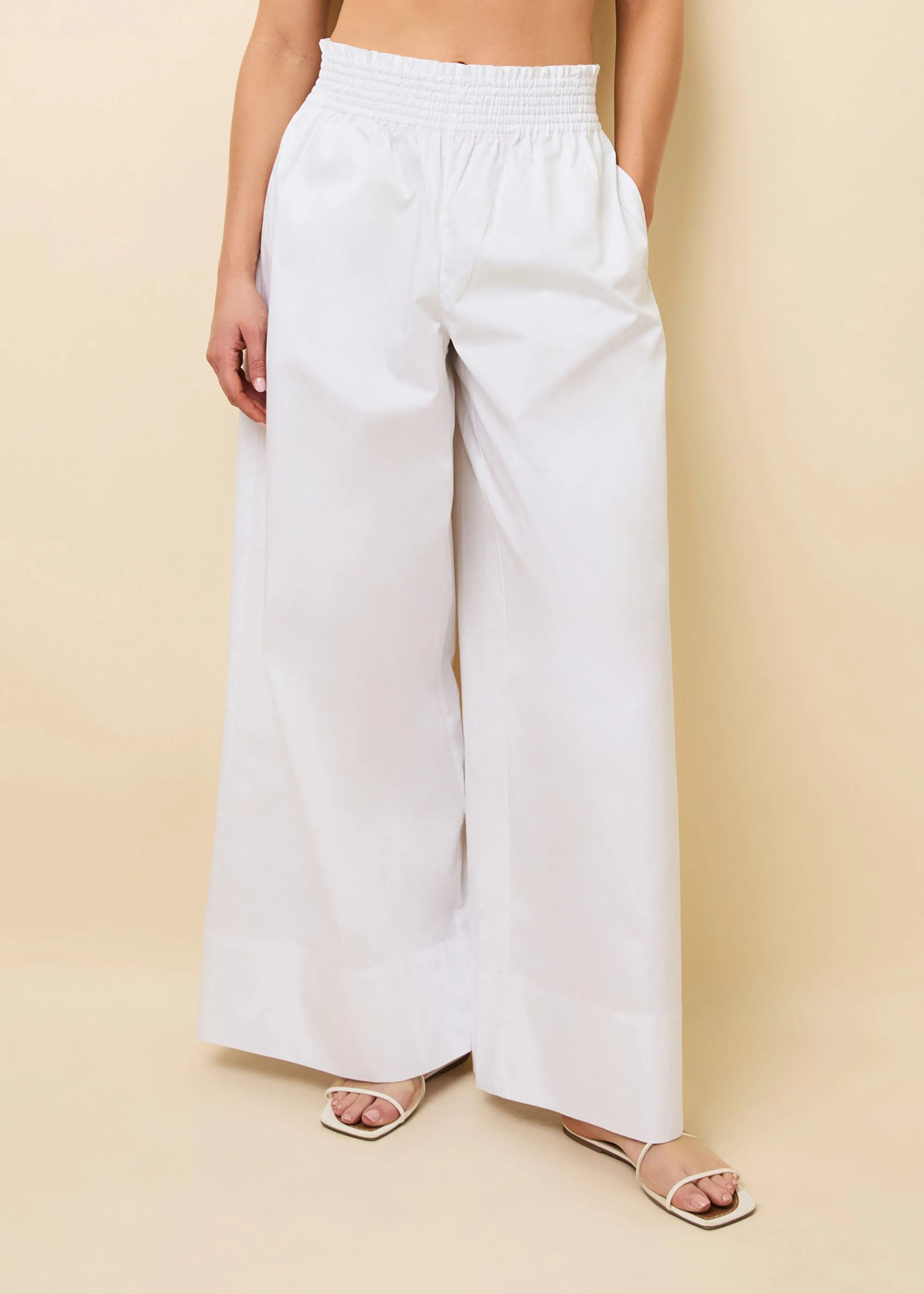 Twyla Pant Optic White sold by SOLID & STRIPED