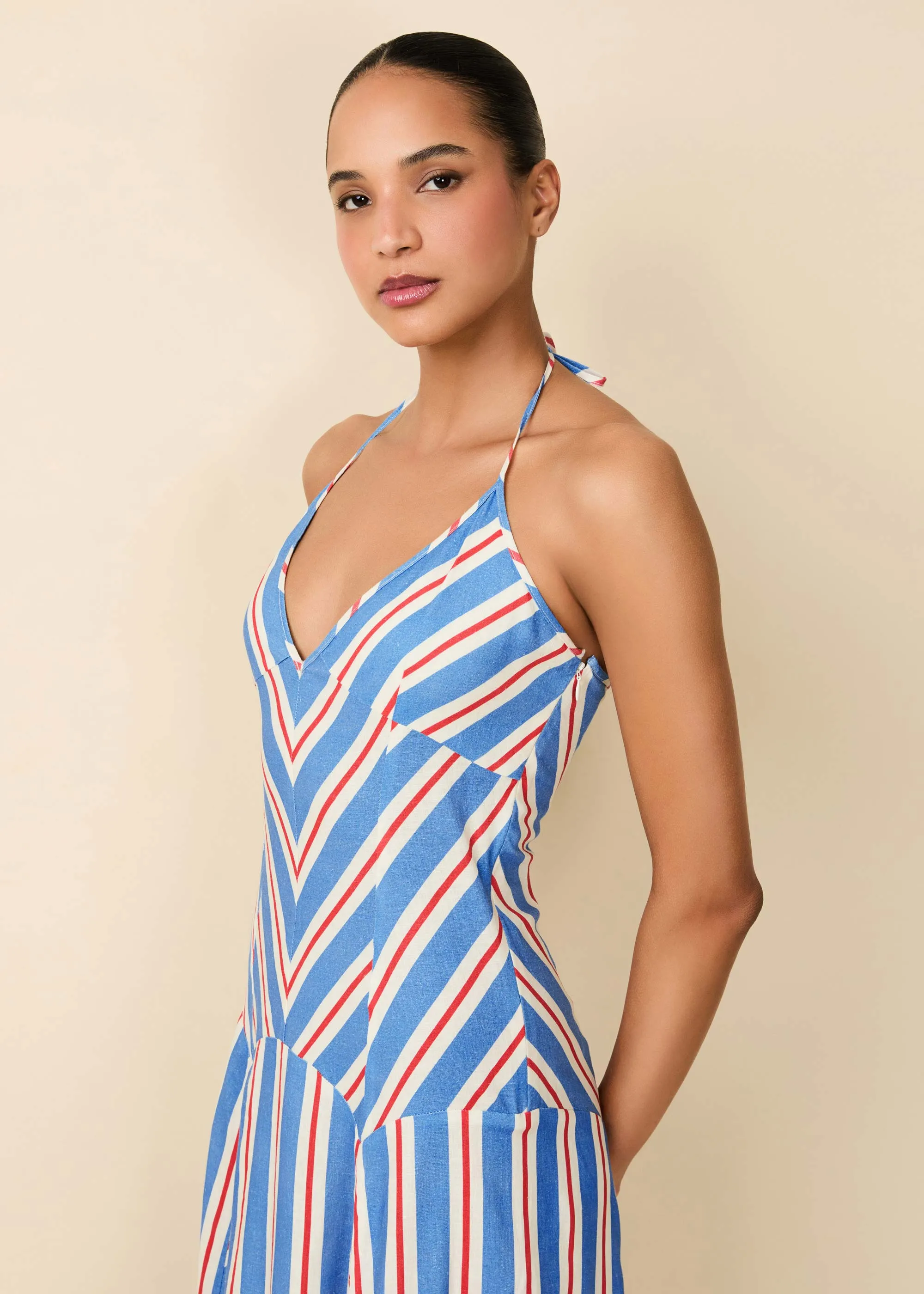 Alessio Dress Americana Stripe sold by SOLID & STRIPED product image thumbnail 5