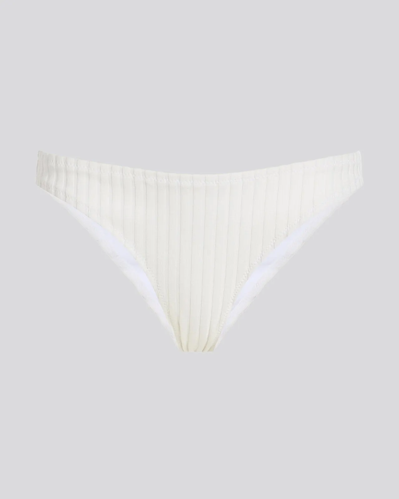 The Rachel Ribbed Bikini Bottom Solid Rib Marshmallow sold by SOLID & STRIPED product image thumbnail 2