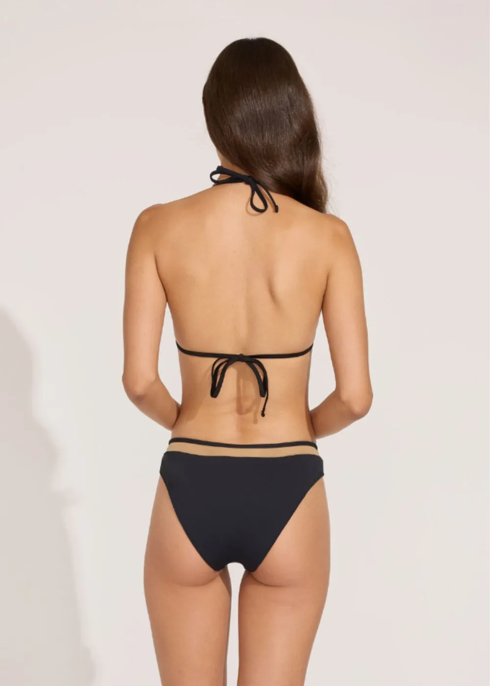 Alexia Mesh Bikini Bottom Blackout sold by SOLID & STRIPED