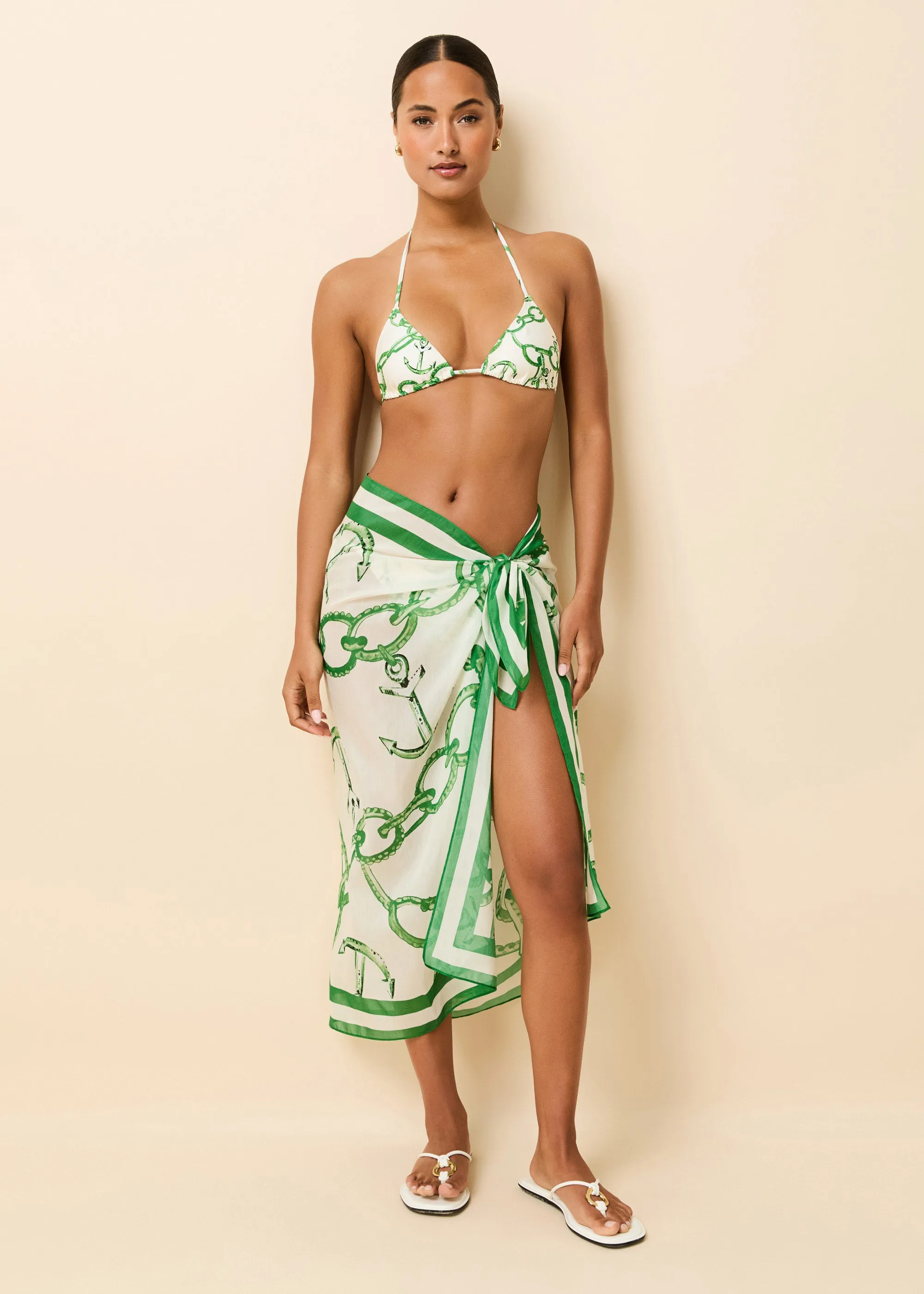 Silk Blend Pareo Chain Print sold by SOLID & STRIPED