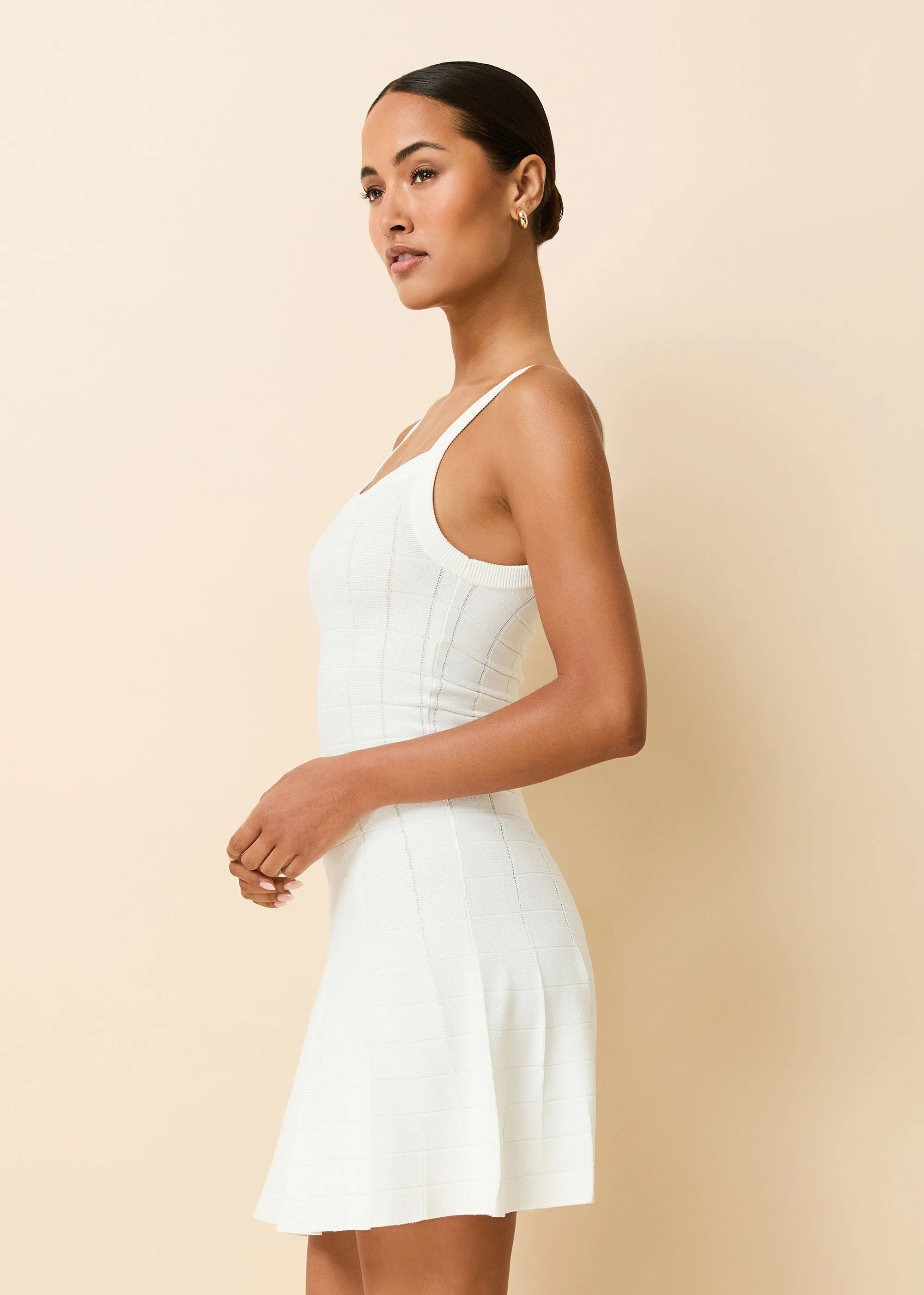 Lennon Dress Optic White sold by SOLID & STRIPED product image thumbnail 3