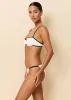 Morgan Bikini Bottom Brule / Noir sold by SOLID & STRIPED