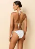 Iris Embroidered Bikini Top Blue Bows sold by SOLID & STRIPED