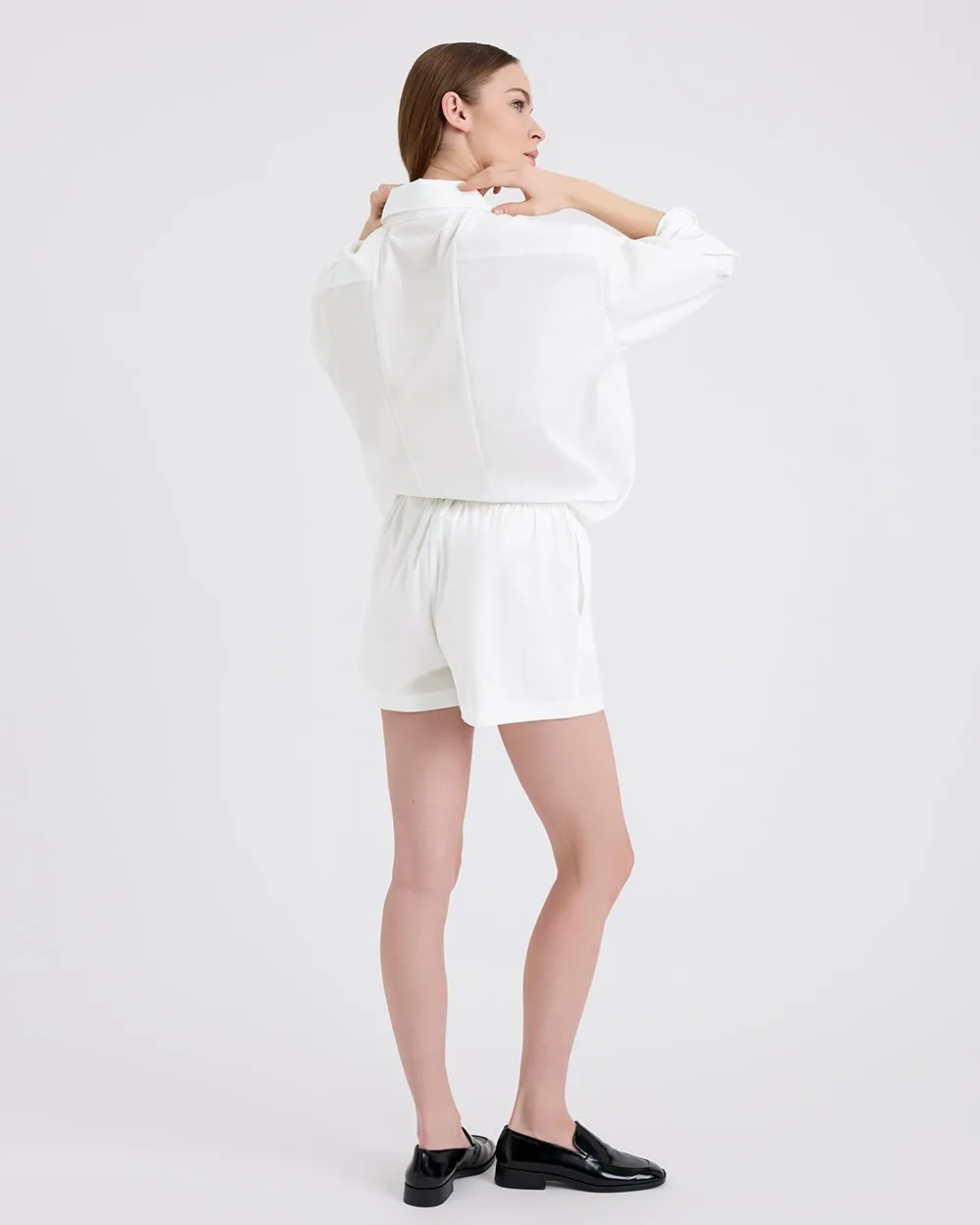 Loretto Short Optic White sold by SOLID & STRIPED product image thumbnail 4