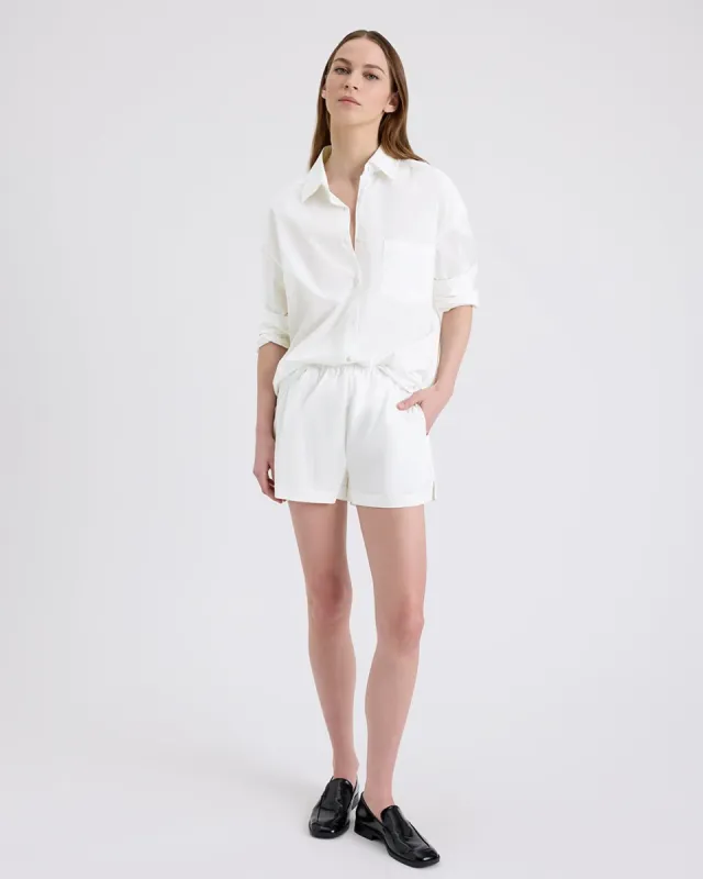 Loretto Short Optic White sold by SOLID & STRIPED