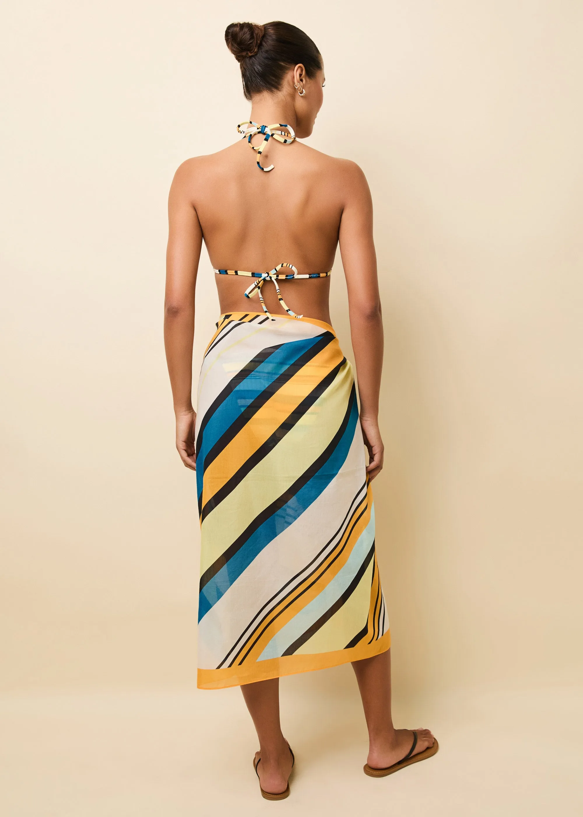 Silk Blend Pareo Riviera Stripe sold by SOLID & STRIPED product image thumbnail 4