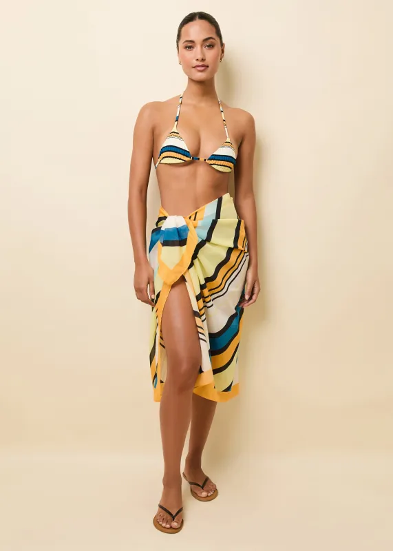 Silk Blend Pareo Riviera Stripe sold by SOLID & STRIPED