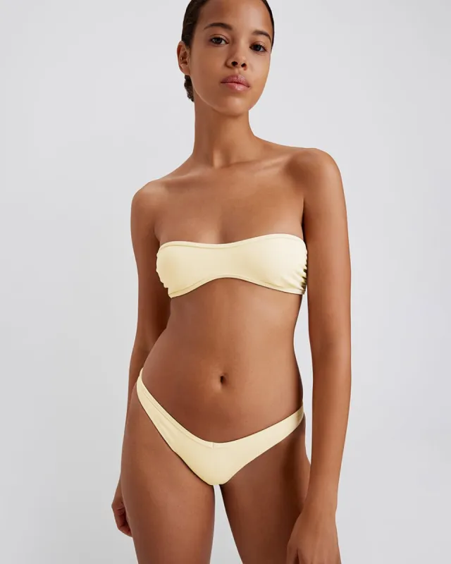 Maeve Bikini Top Buttercream made by SOLID & STRIPED