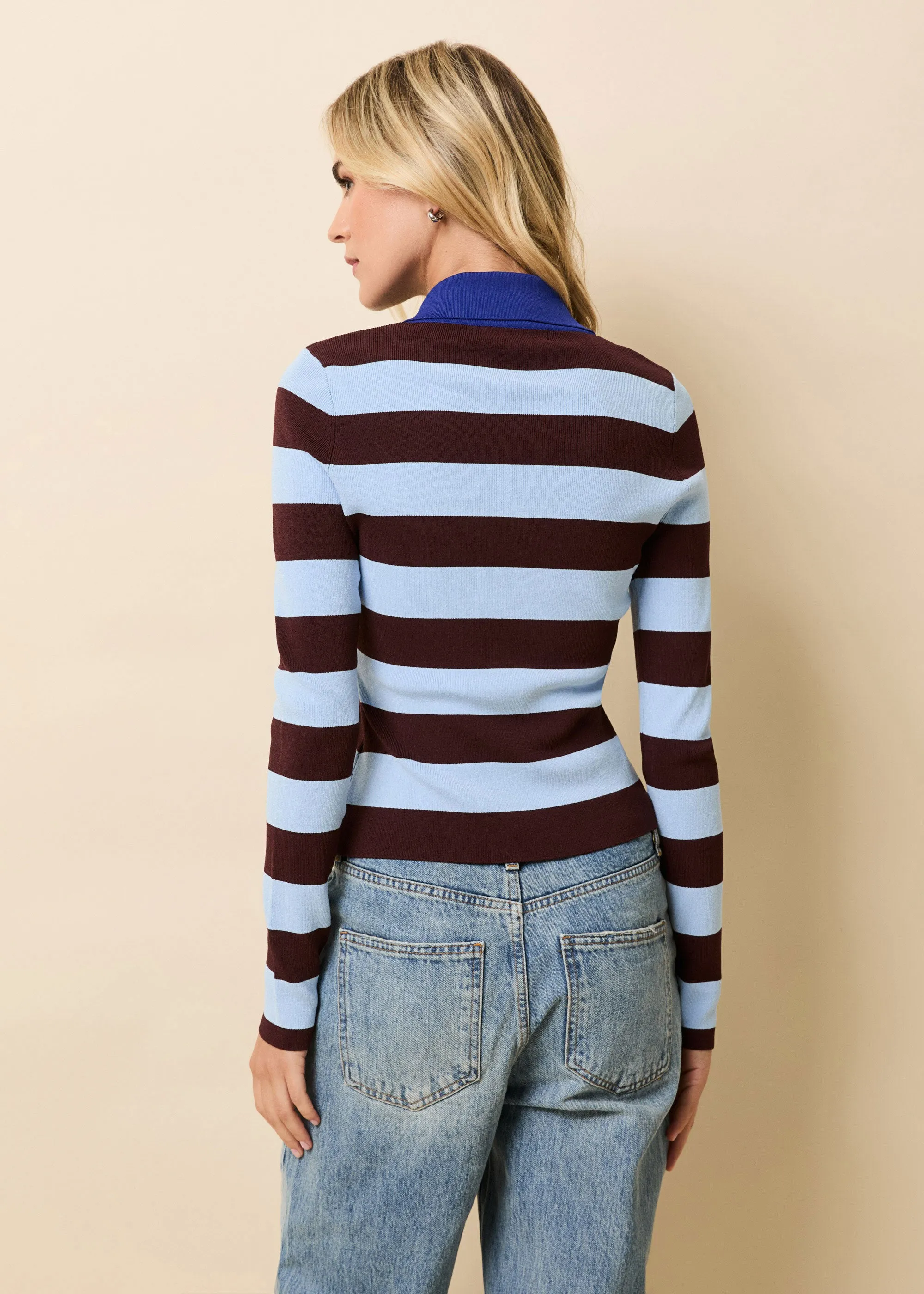Debra Top Twilight / Raisin Brown sold by SOLID & STRIPED product image thumbnail 2