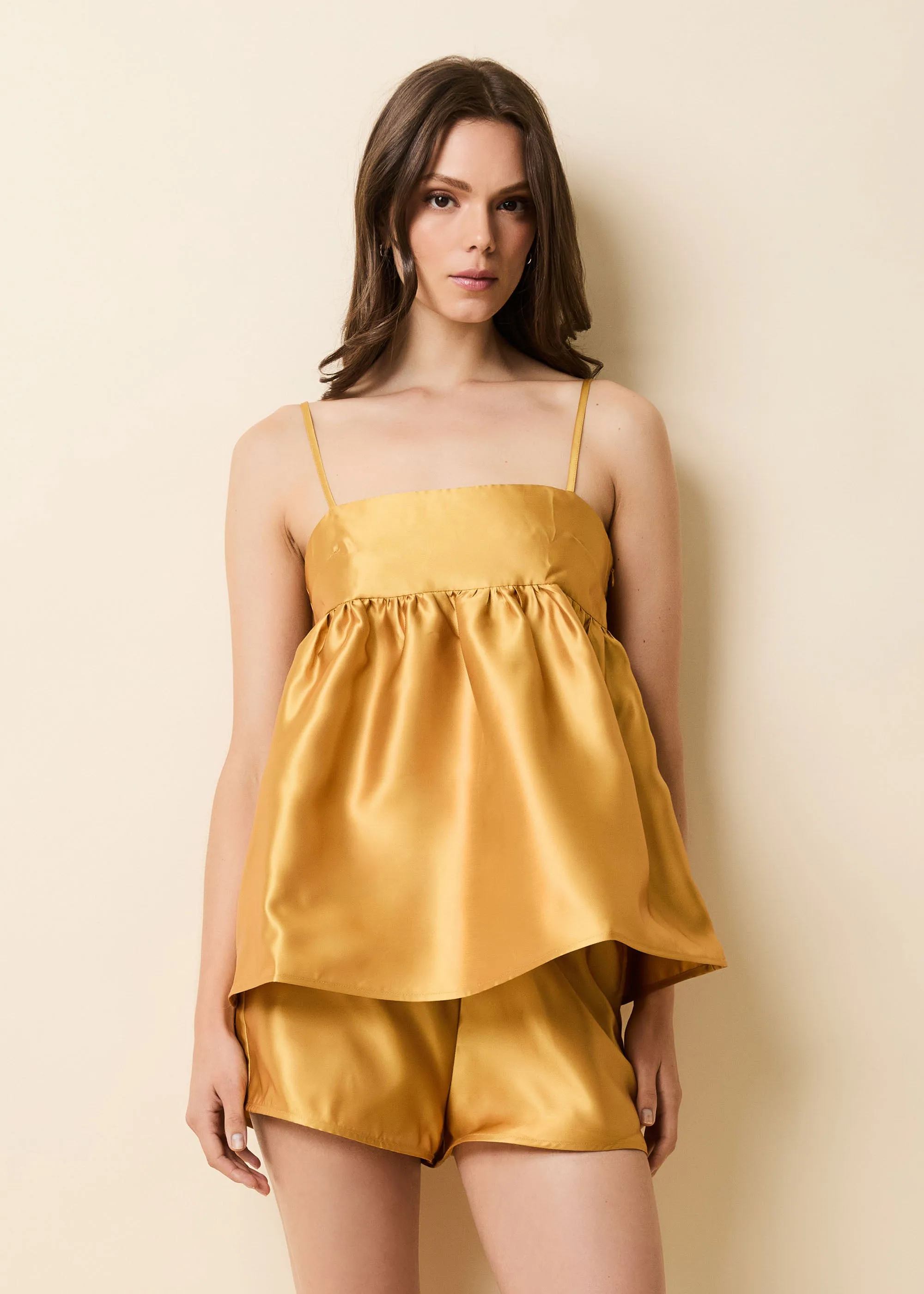 Emery Short Ochre sold by SOLID & STRIPED product image thumbnail 2