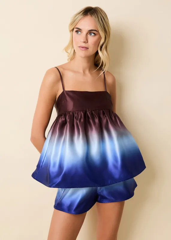 Yarden Top Ombre Twilight / Raisin Brown sold by SOLID & STRIPED