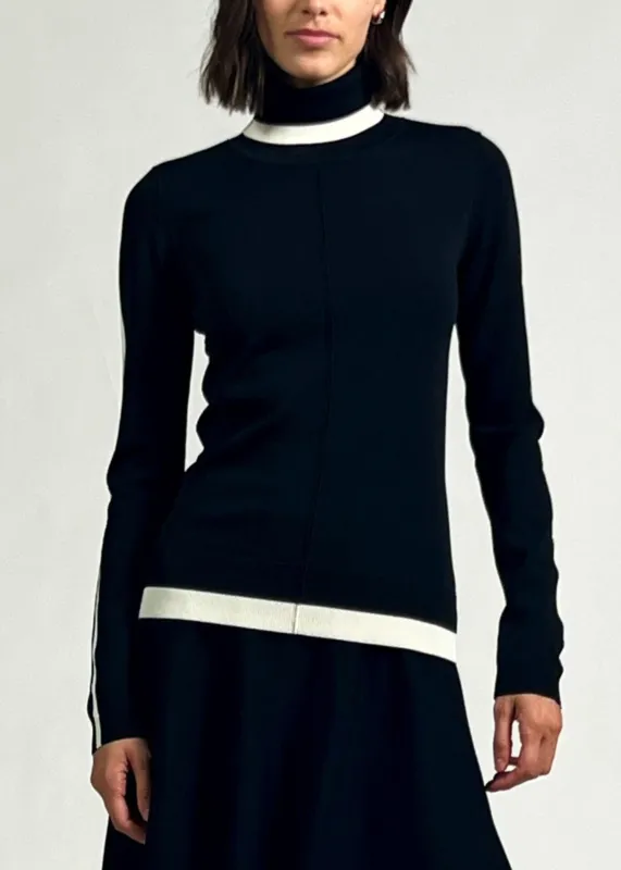 Greta Top Noir sold by SOLID & STRIPED