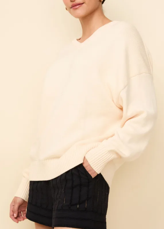 Reva Cotton Sweater Clay sold by SOLID & STRIPED