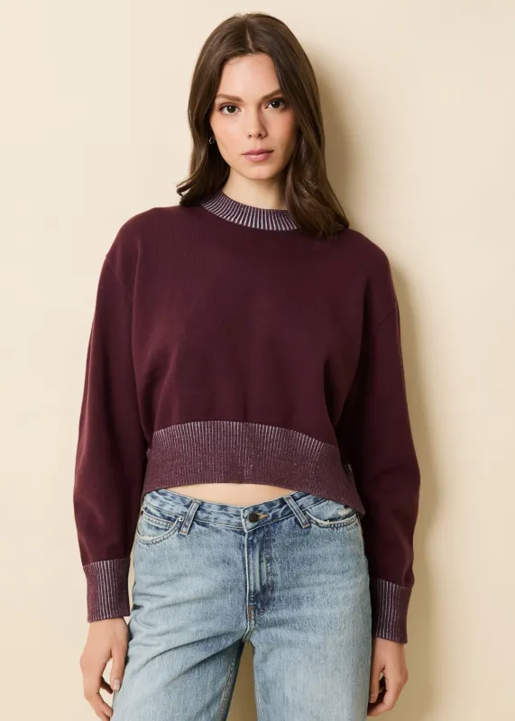 Kieran Sweater Raisin Brown sold by SOLID & STRIPED