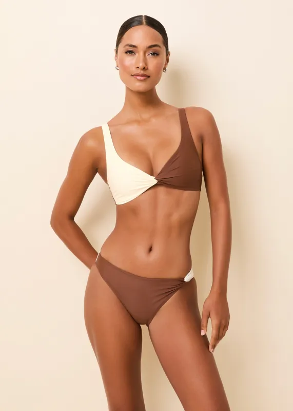Perrie Bikini Top Brule / Coconut sold by SOLID & STRIPED