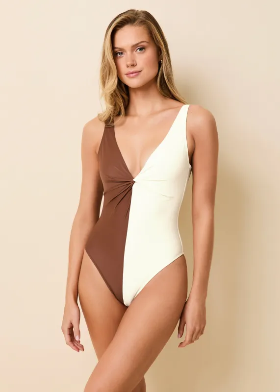 Enza One Piece Brule / Coconut made by SOLID & STRIPED