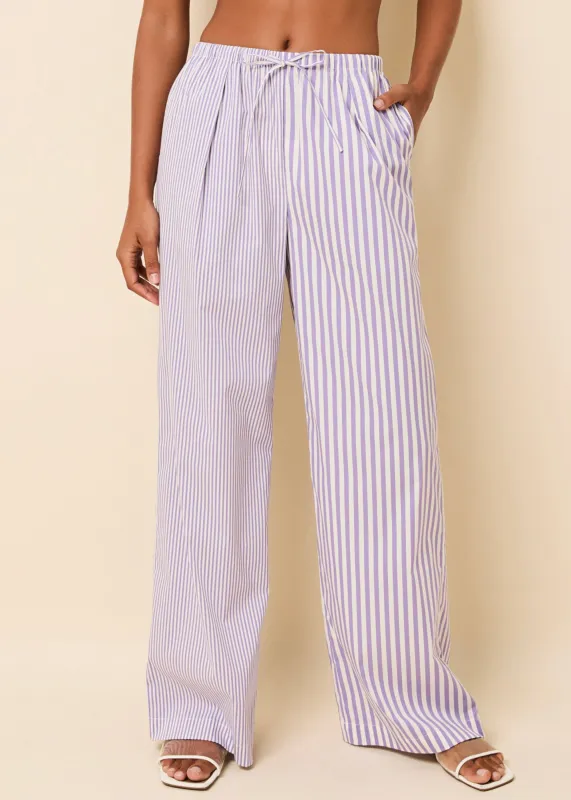 Ashling Pant Ultra Violet Stripe sold by SOLID & STRIPED