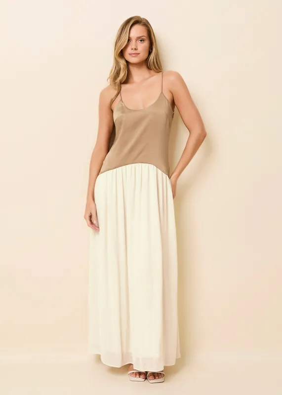 Talulla Dress Camel / Brule sold by SOLID & STRIPED