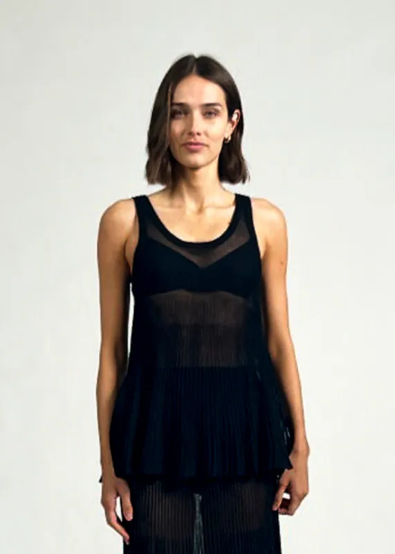 Sheli Top Noir sold by SOLID & STRIPED