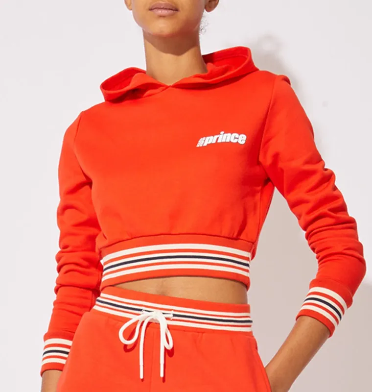 Prince X S&S The Jayden Hoodie Red sold by SOLID & STRIPED