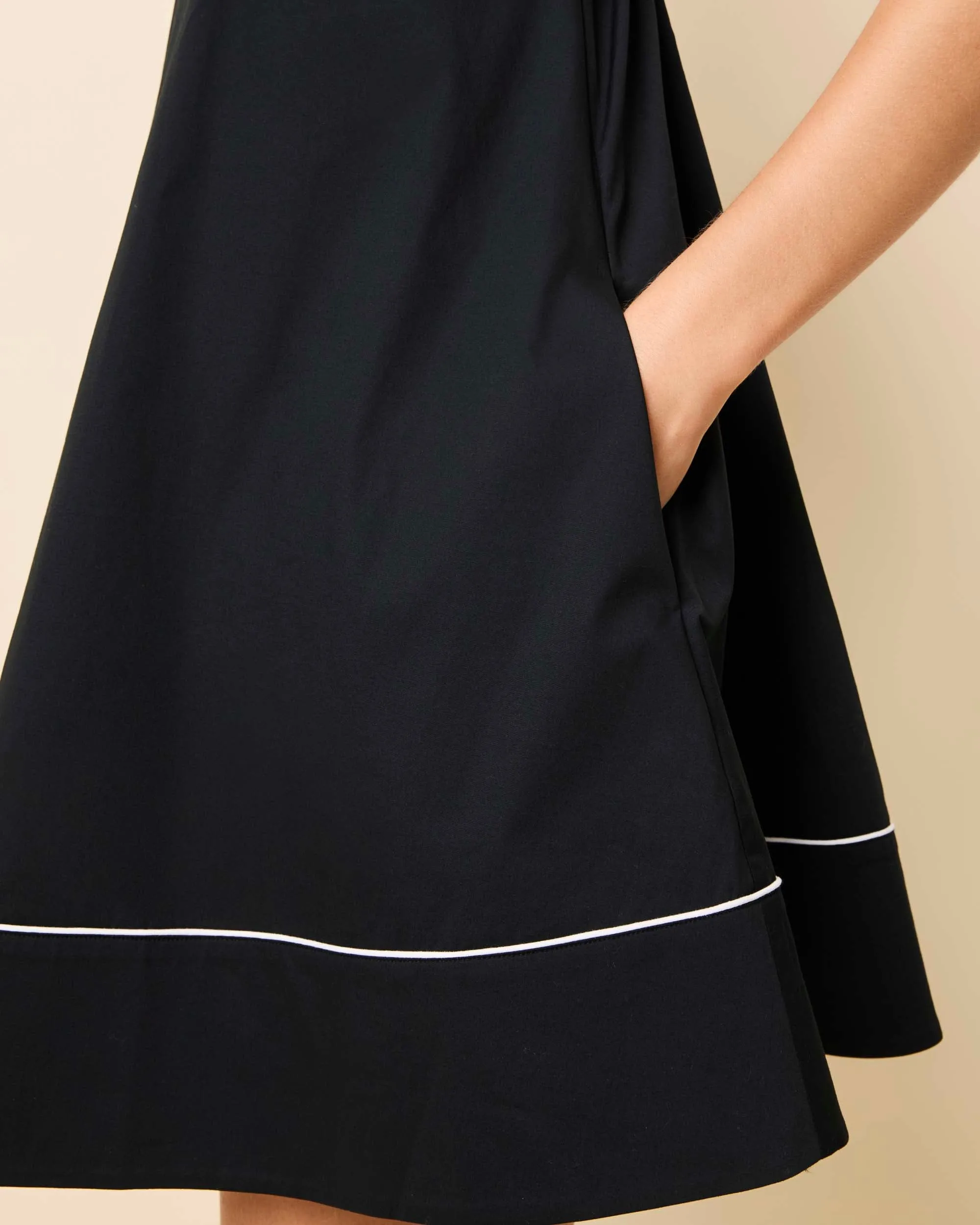 Grace Mini Dress Noir sold by SOLID & STRIPED product image thumbnail 4