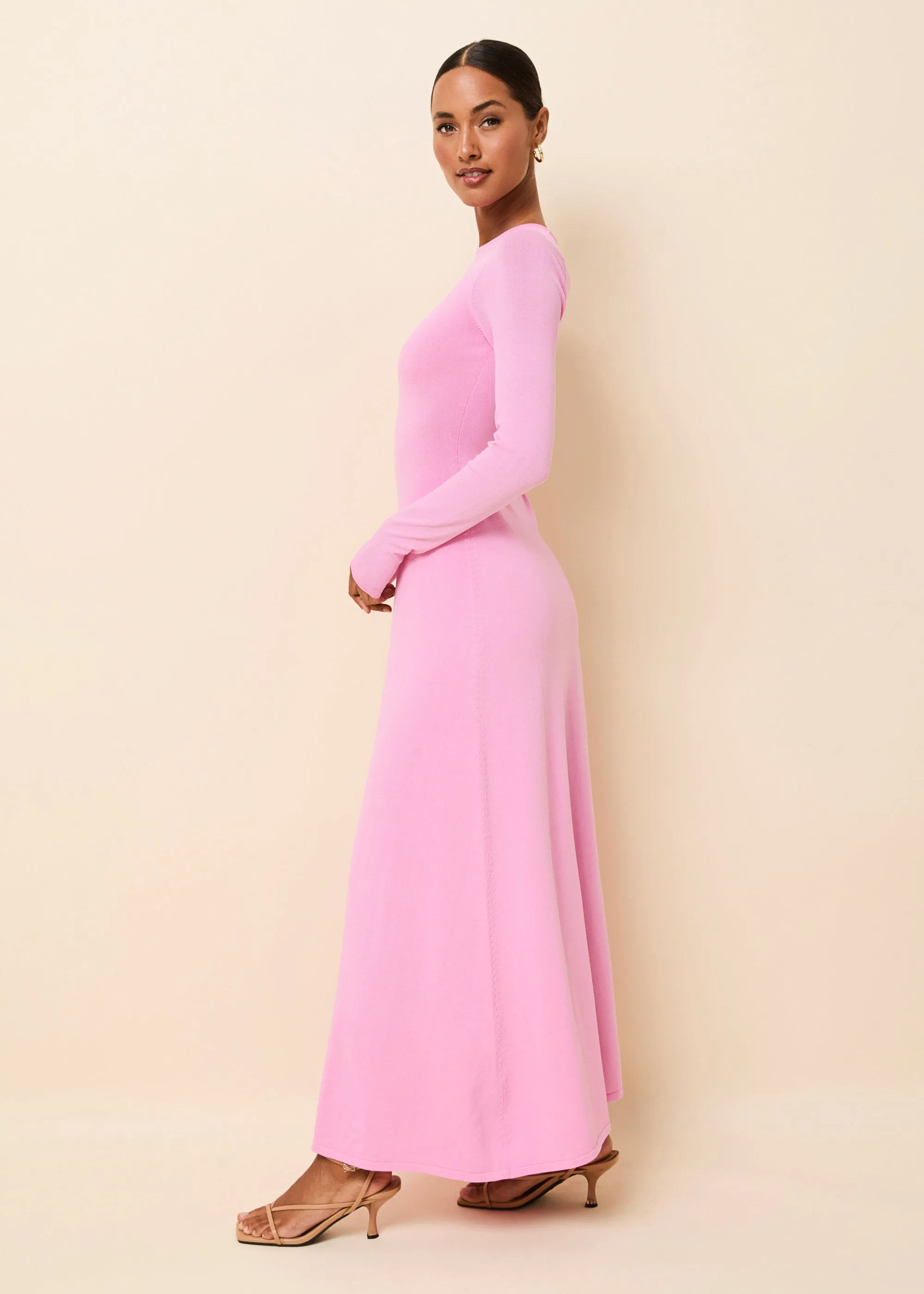 Dora Knit Dress Bon Bon sold by SOLID & STRIPED product image thumbnail 4