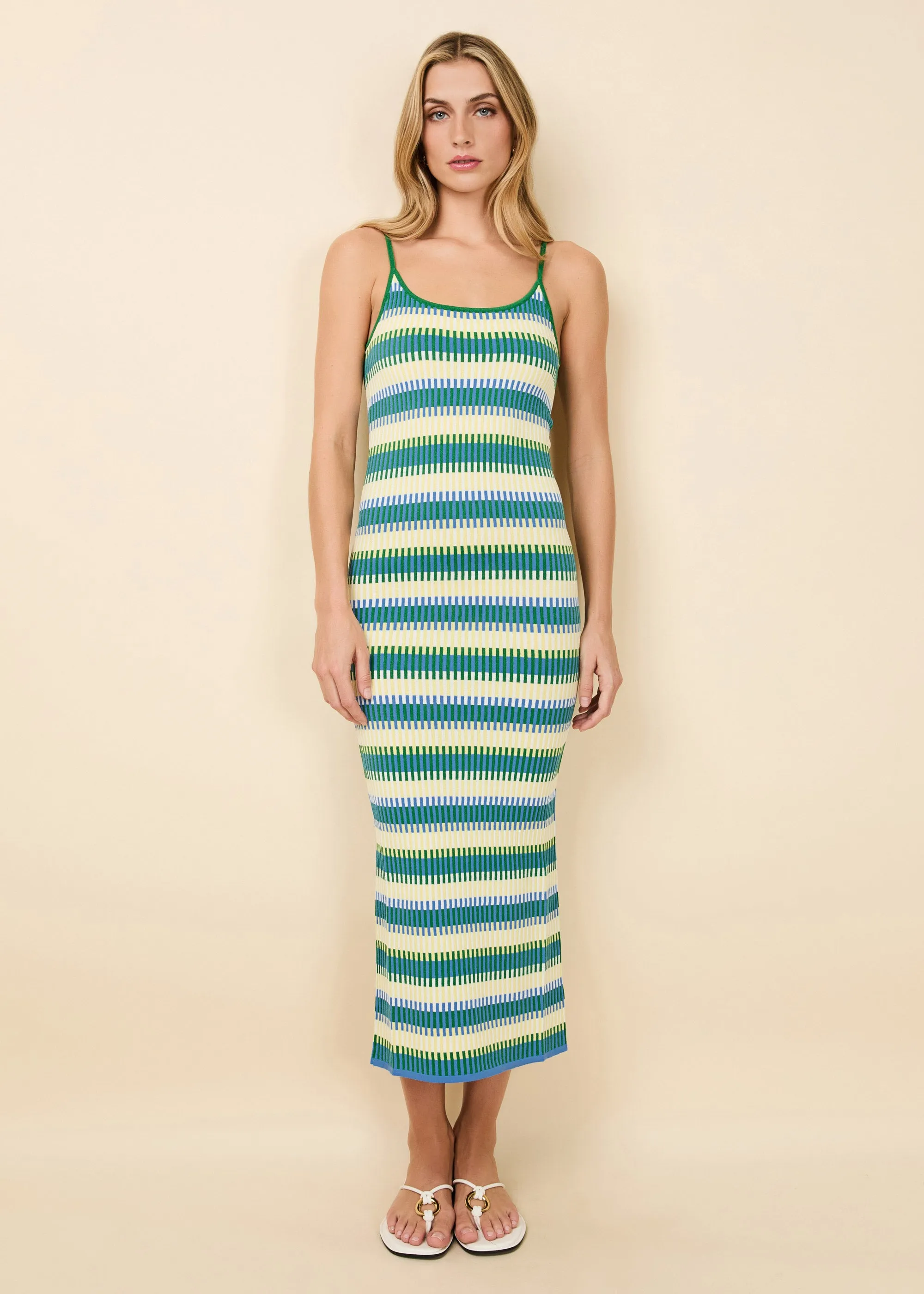 Noel Dress Technicolor Mosaic sold by SOLID & STRIPED