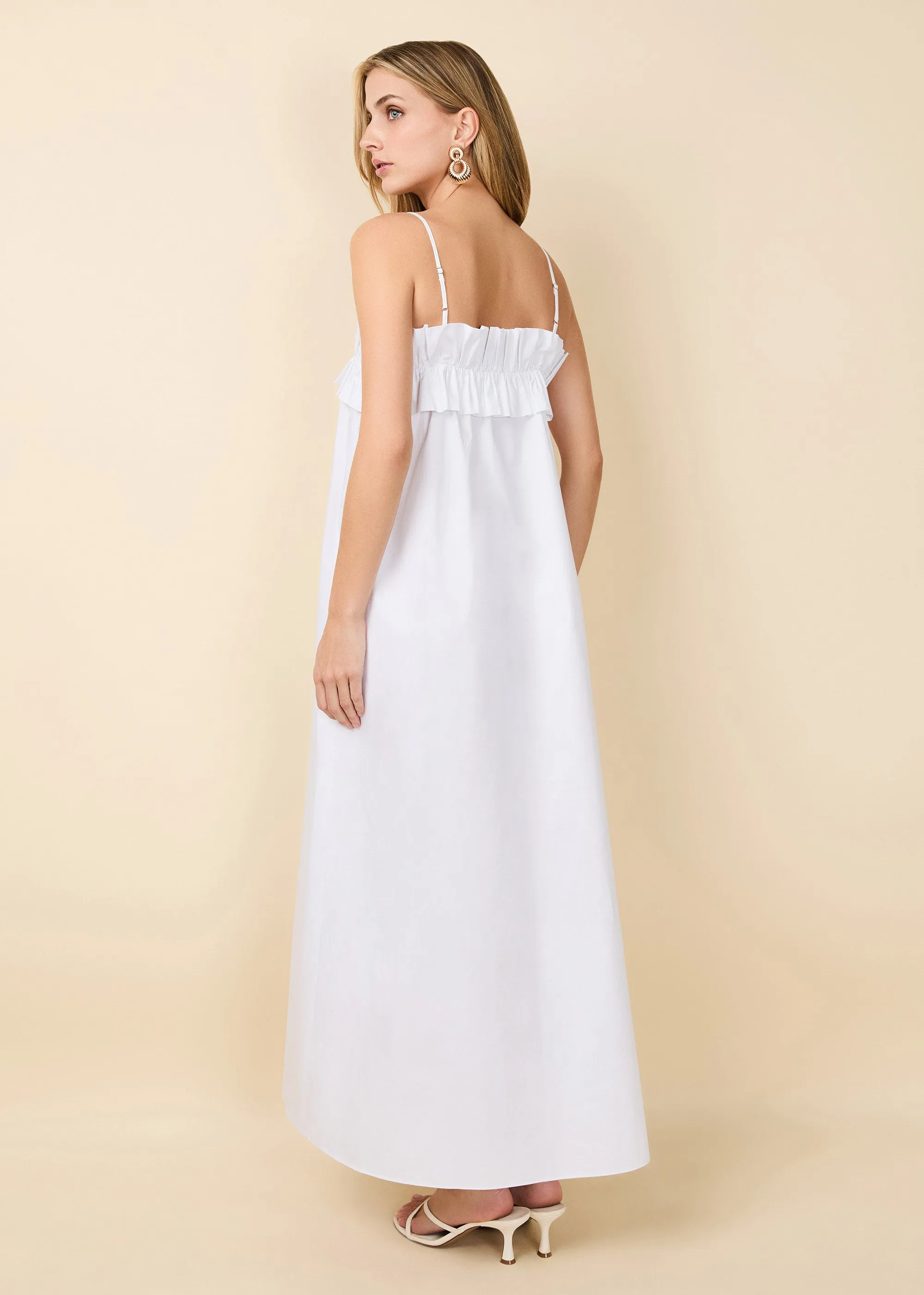 Sophie Dress Poplin Optic White sold by SOLID & STRIPED product image thumbnail 3
