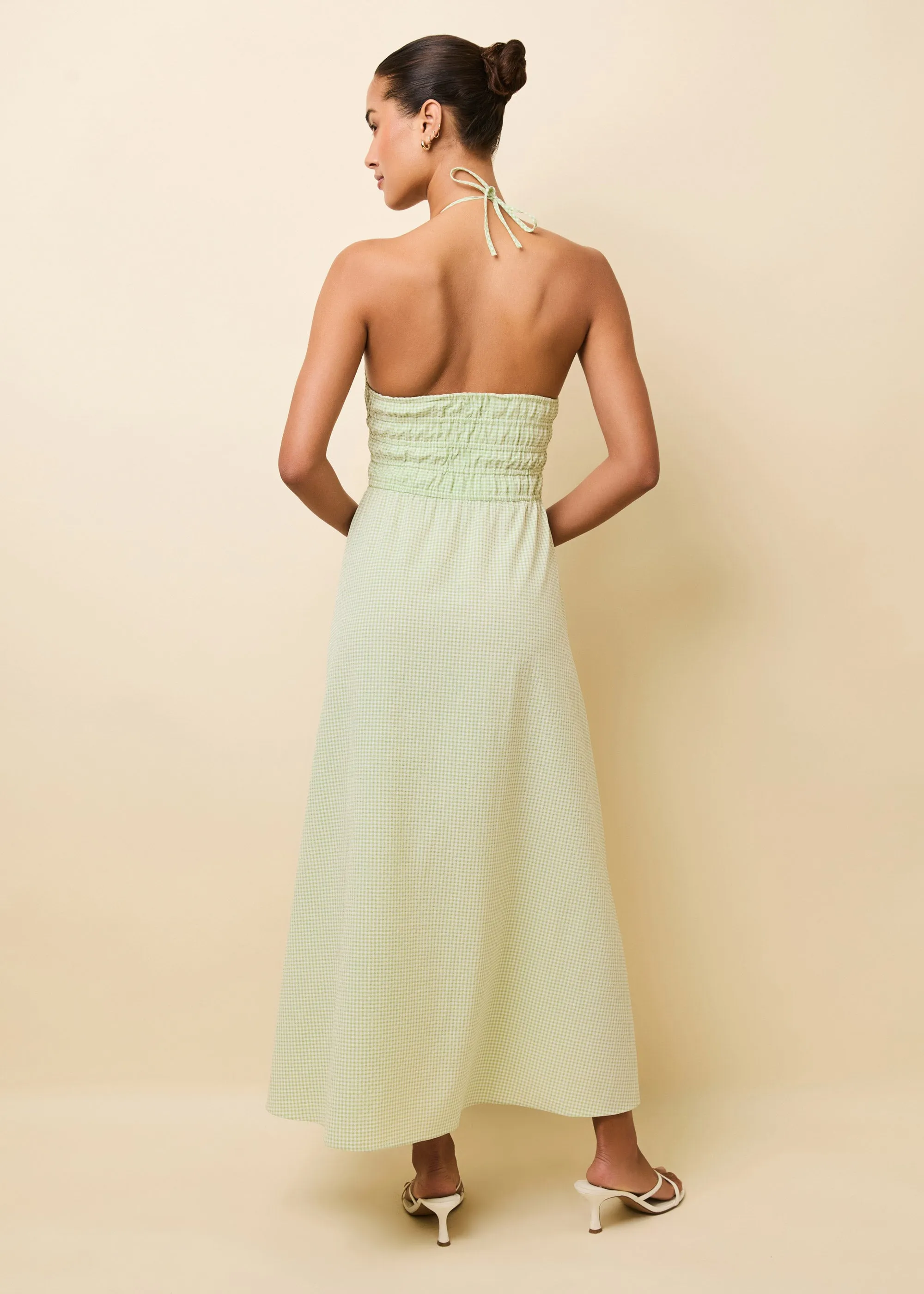 Lolita Dress Matcha Gingham sold by SOLID & STRIPED product image thumbnail 3