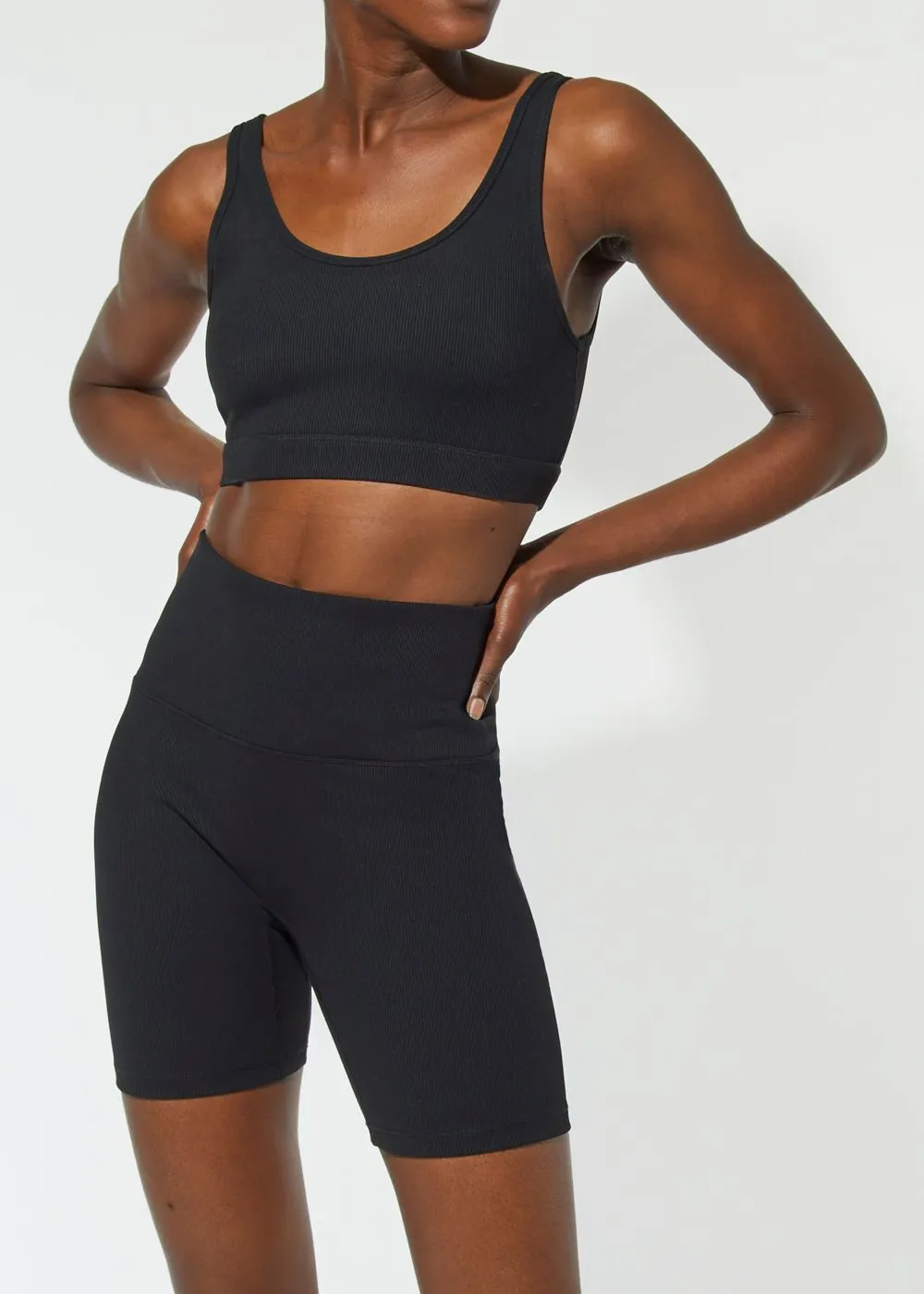 Ribbed 7" Biker Short sold by SOLID & STRIPED