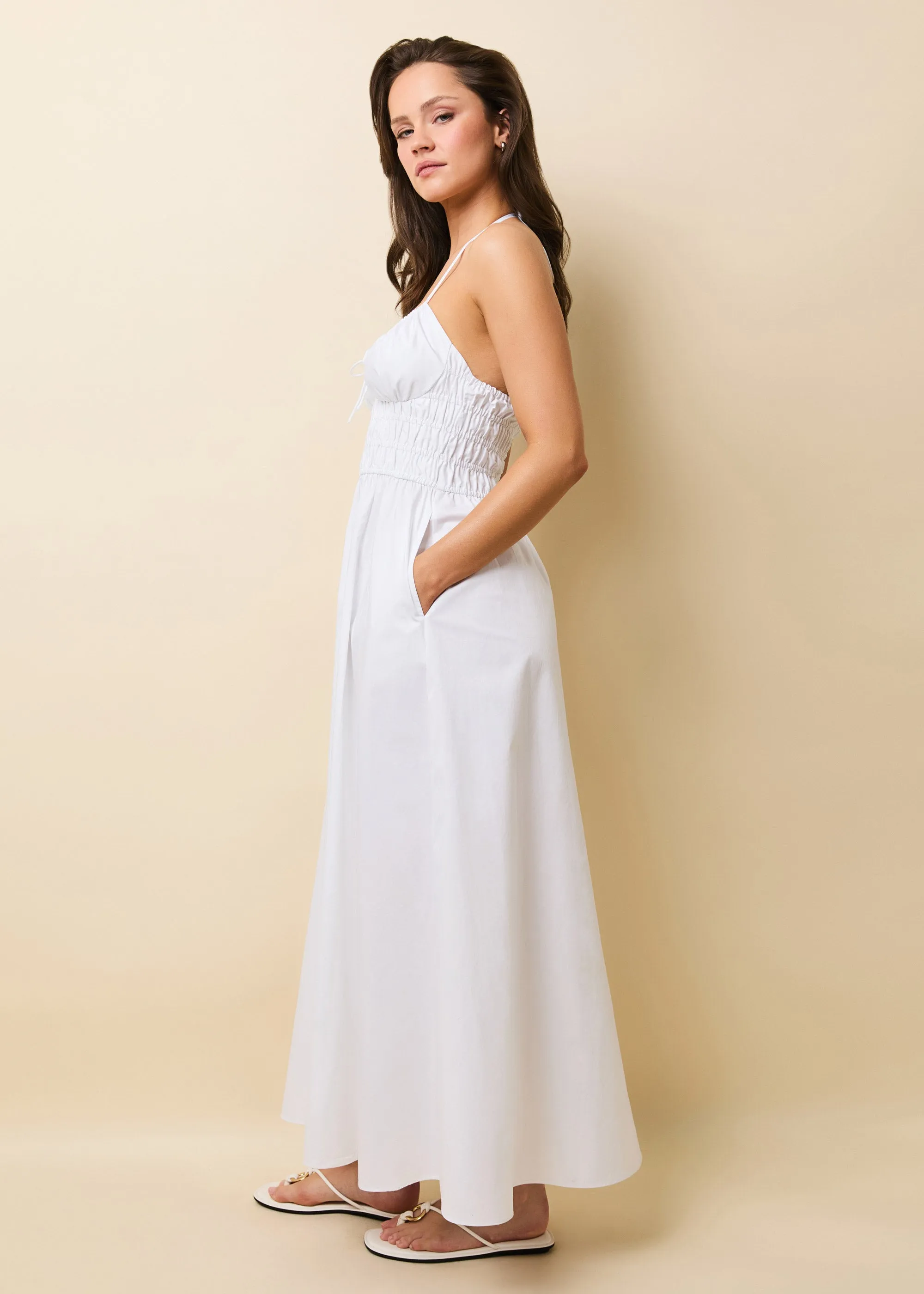 Lolita Dress Optic White sold by SOLID & STRIPED product image thumbnail 3