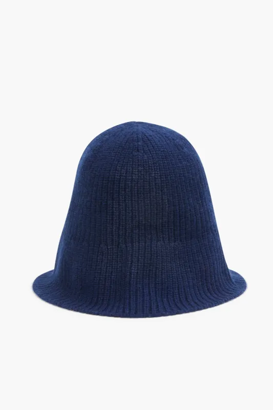 The Ribbed Bucket Hat Midnight Blue sold by SOLID & STRIPED