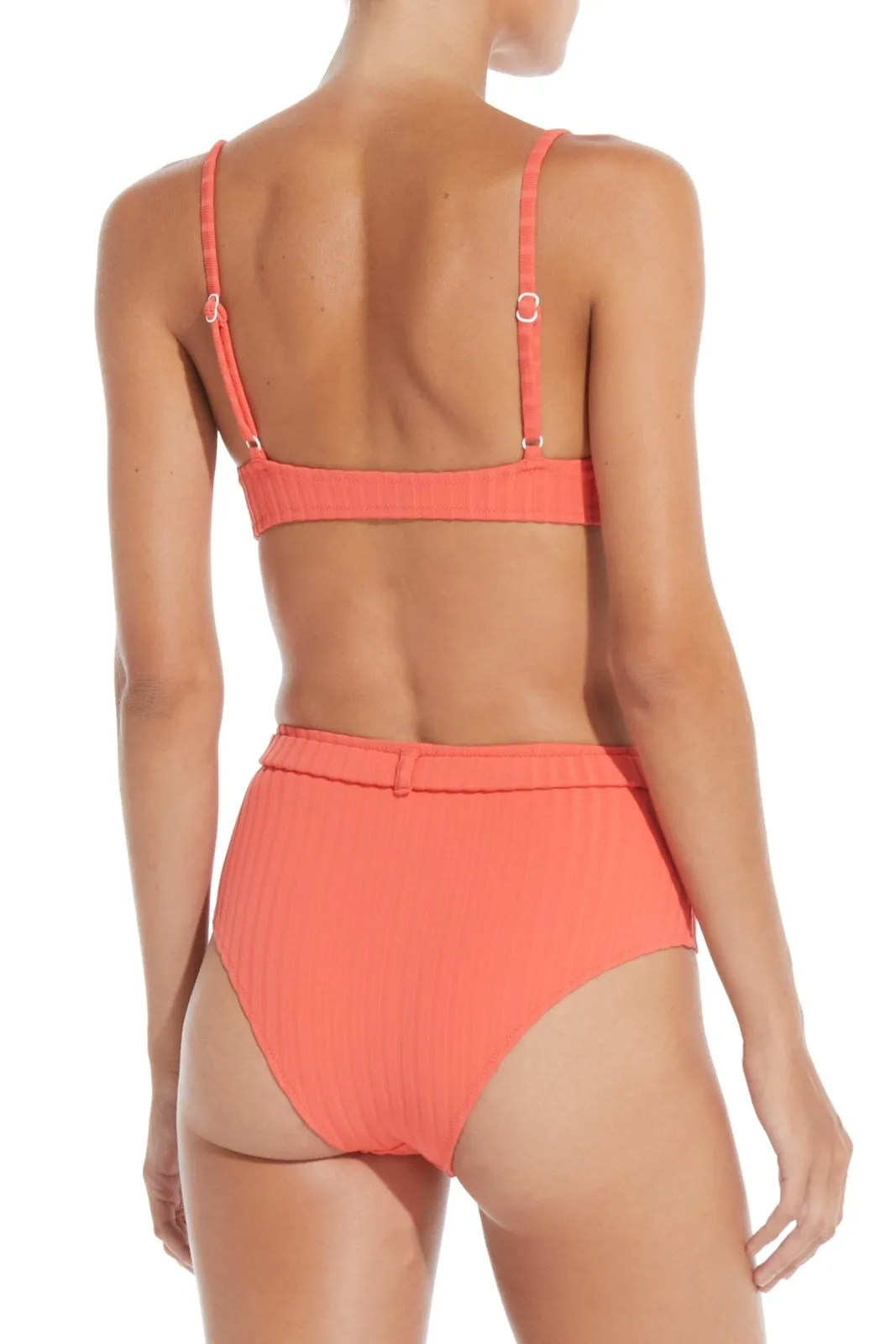 The Cora Belt Ribbed Bikini Bottom sold by SOLID & STRIPED