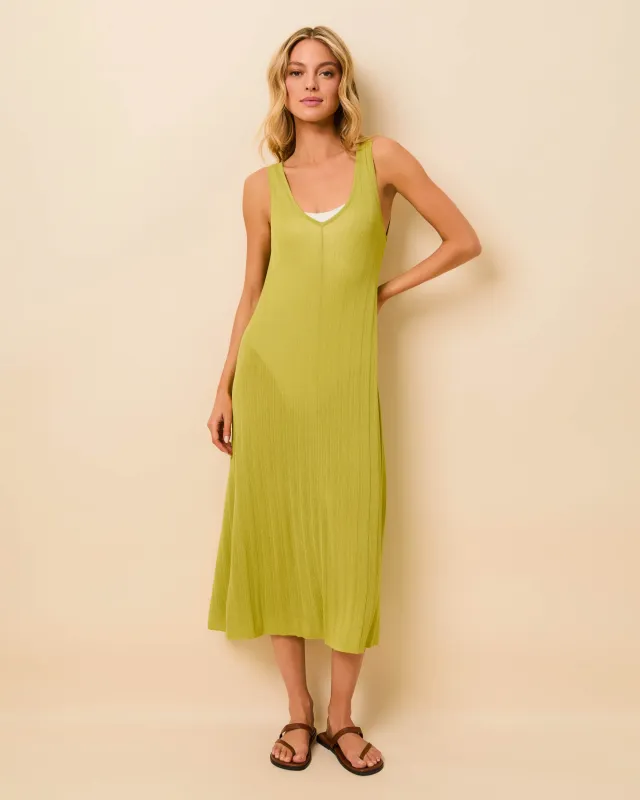 Velmira Dress Paper Knit Guava made by SOLID & STRIPED