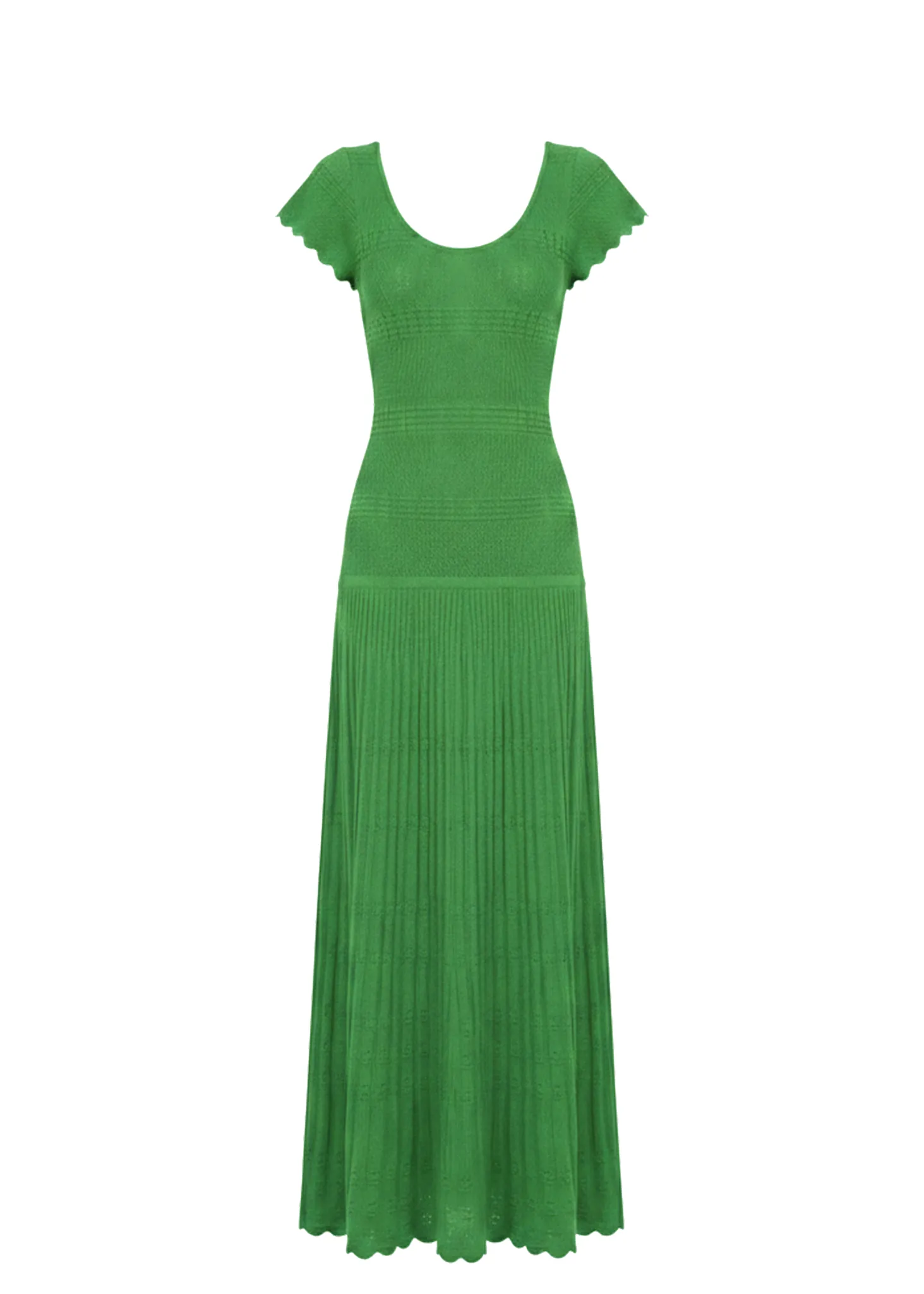 Belle Dress Pointelle Lace Knit Turtle Green sold by SOLID & STRIPED product image thumbnail 5