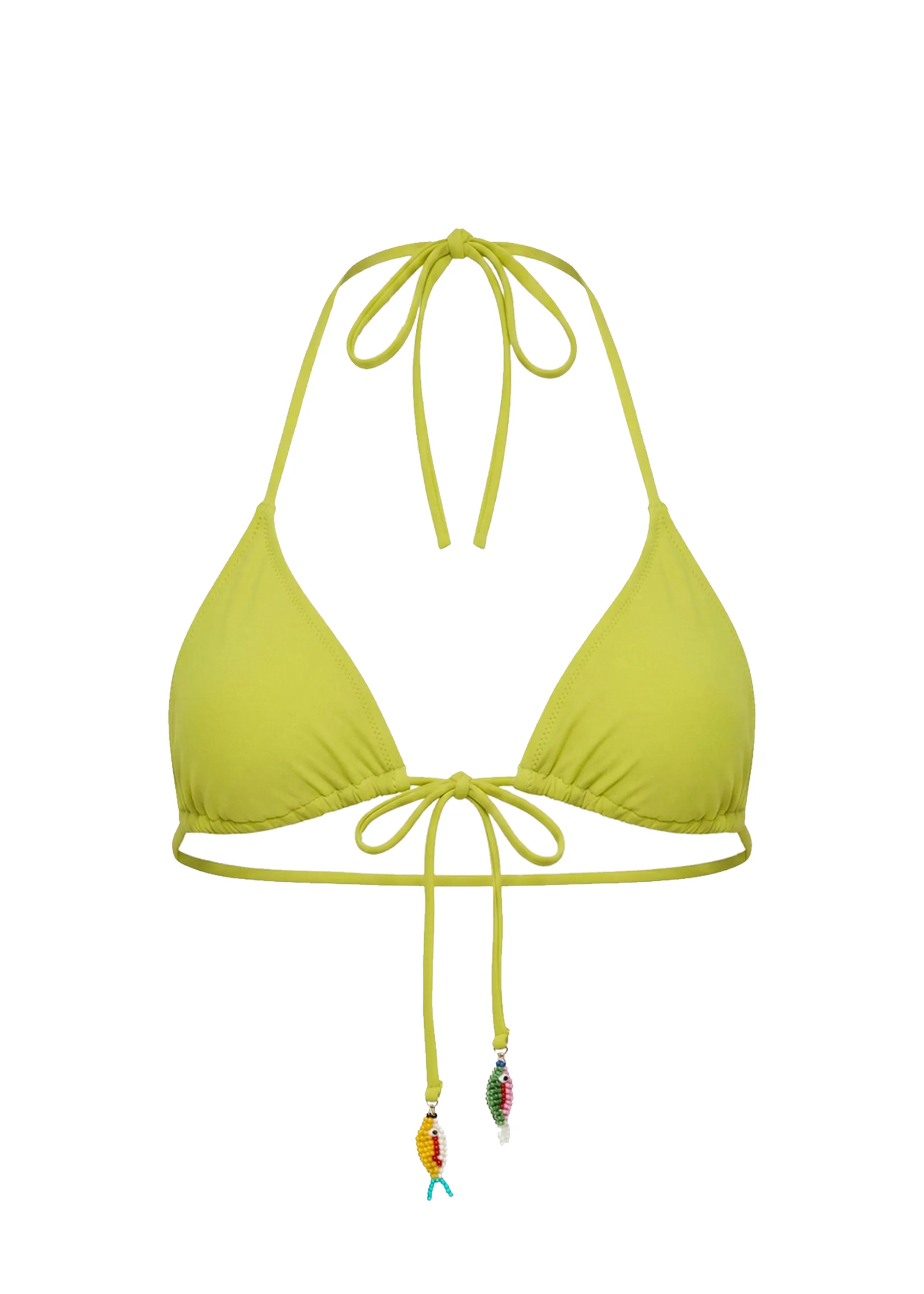 Iris Bikini Top Fish Charms Guava sold by SOLID & STRIPED product image thumbnail 5